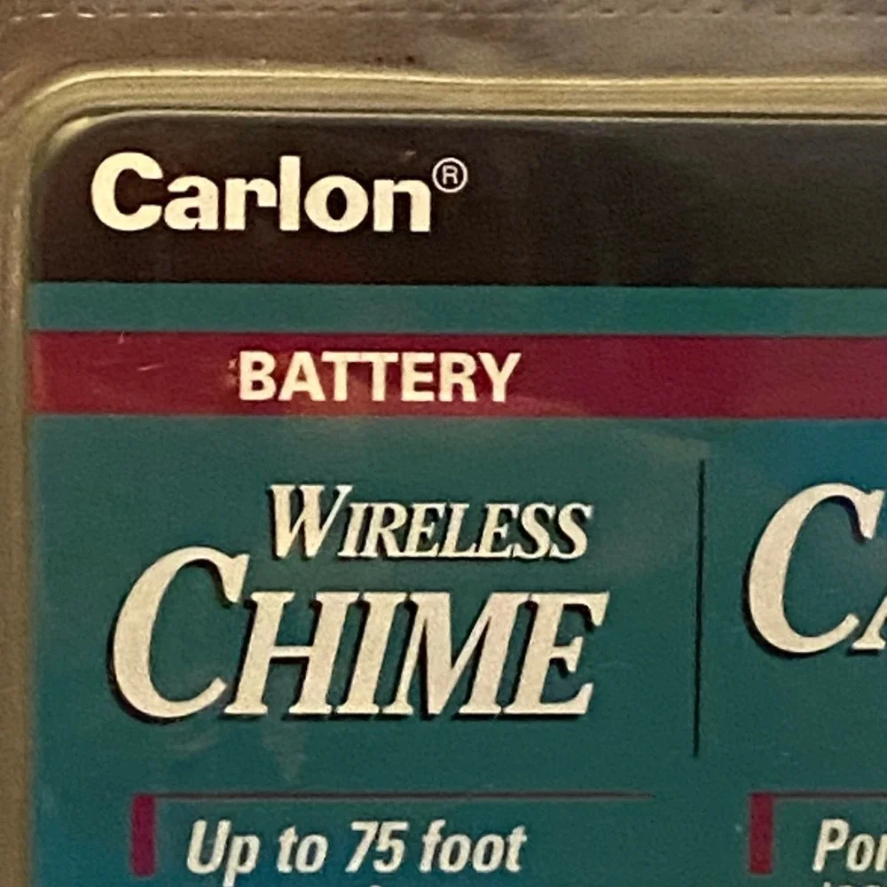 Carlon RC3105 Wireless Battery Chime Doorbell Kit White Up to 75 Foot Range
